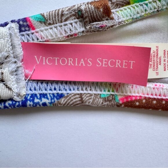 Victoria's Secret Swim Bra Top The Angel Convertible Bathing Suit Beachy Sz 34C - Picture 3 of 10